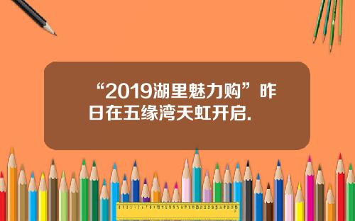 “2019湖里魅力购”昨日在五缘湾天虹开启.
