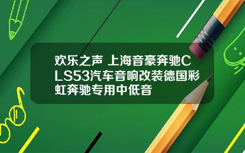 欢乐之声 上海音豪奔驰CLS53汽车音响改装德国彩虹奔驰专用中低音
