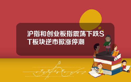 沪指和创业板指震荡下跌ST板块逆市掀涨停潮