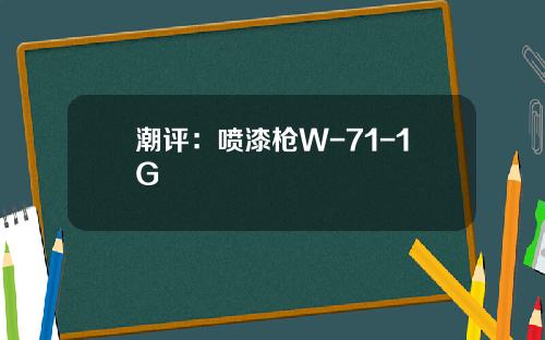 潮评：喷漆枪W-71-1G