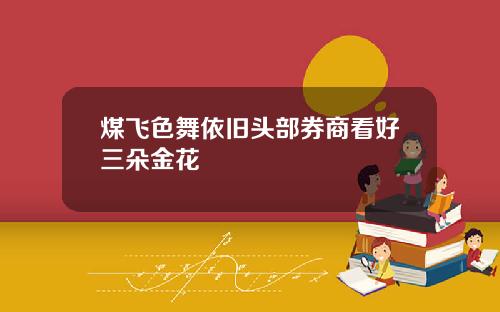 煤飞色舞依旧头部券商看好三朵金花