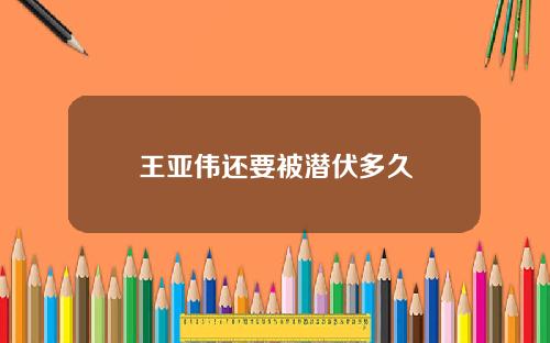 王亚伟还要被潜伏多久