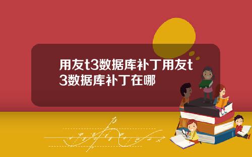 用友t3数据库补丁用友t3数据库补丁在哪