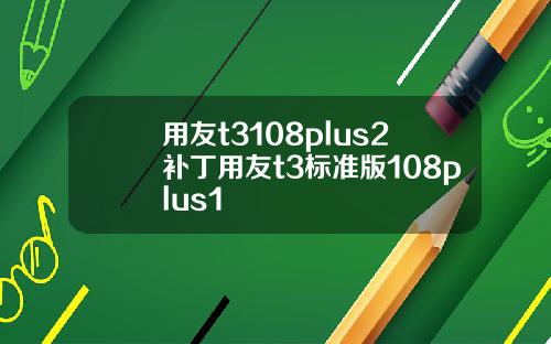 用友t3108plus2补丁用友t3标准版108plus1