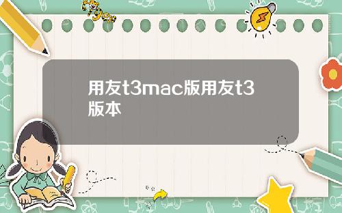 用友t3mac版用友t3版本