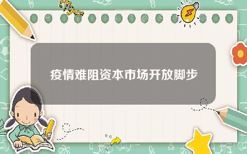 疫情难阻资本市场开放脚步
