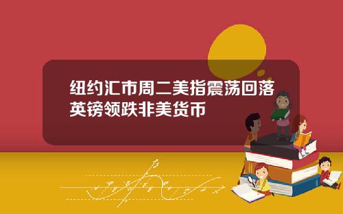 纽约汇市周二美指震荡回落英镑领跌非美货币