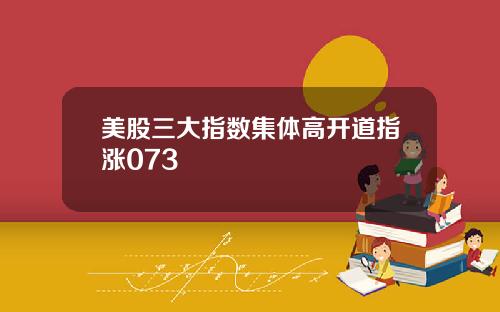 美股三大指数集体高开道指涨073