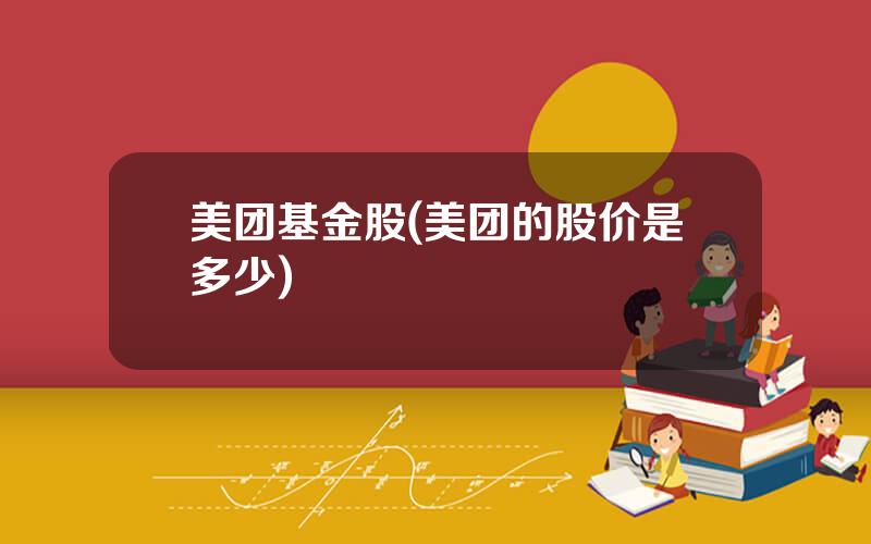 美团基金股(美团的股价是多少)