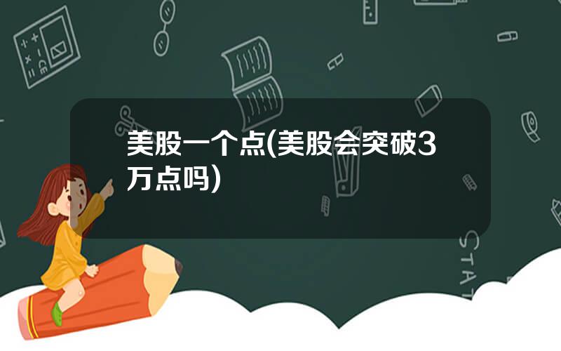 美股一个点(美股会突破3万点吗)