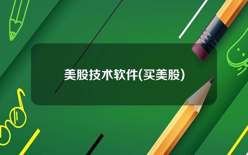 美股技术软件(买美股)