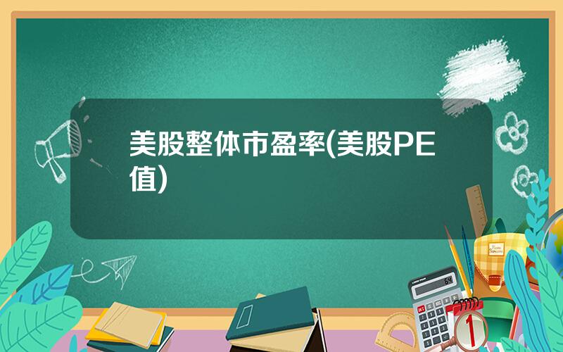 美股整体市盈率(美股PE值)