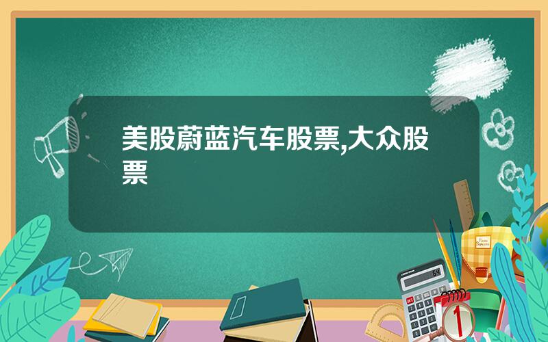 美股蔚蓝汽车股票,大众股票