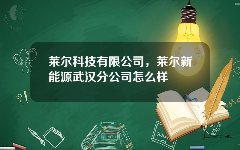 莱尔科技有限公司，莱尔新能源武汉分公司怎么样